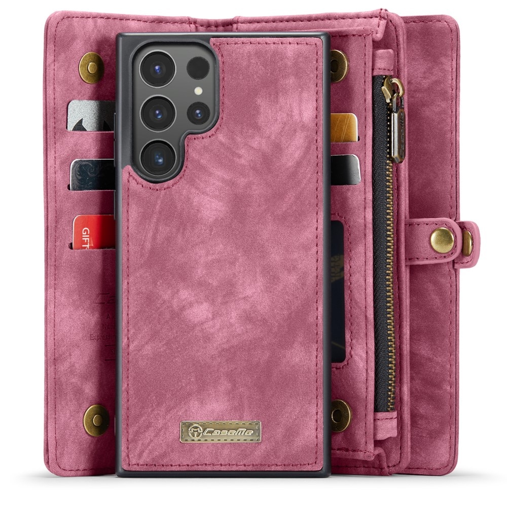 Multi-slot Plånboksfodral Samsung Galaxy S24 Ultra Röd