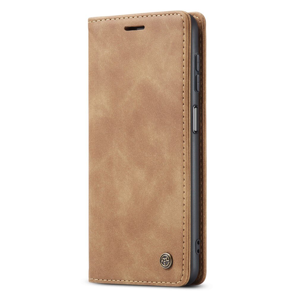 Slim Plånboksfodral Samsung Galaxy A15 cognac