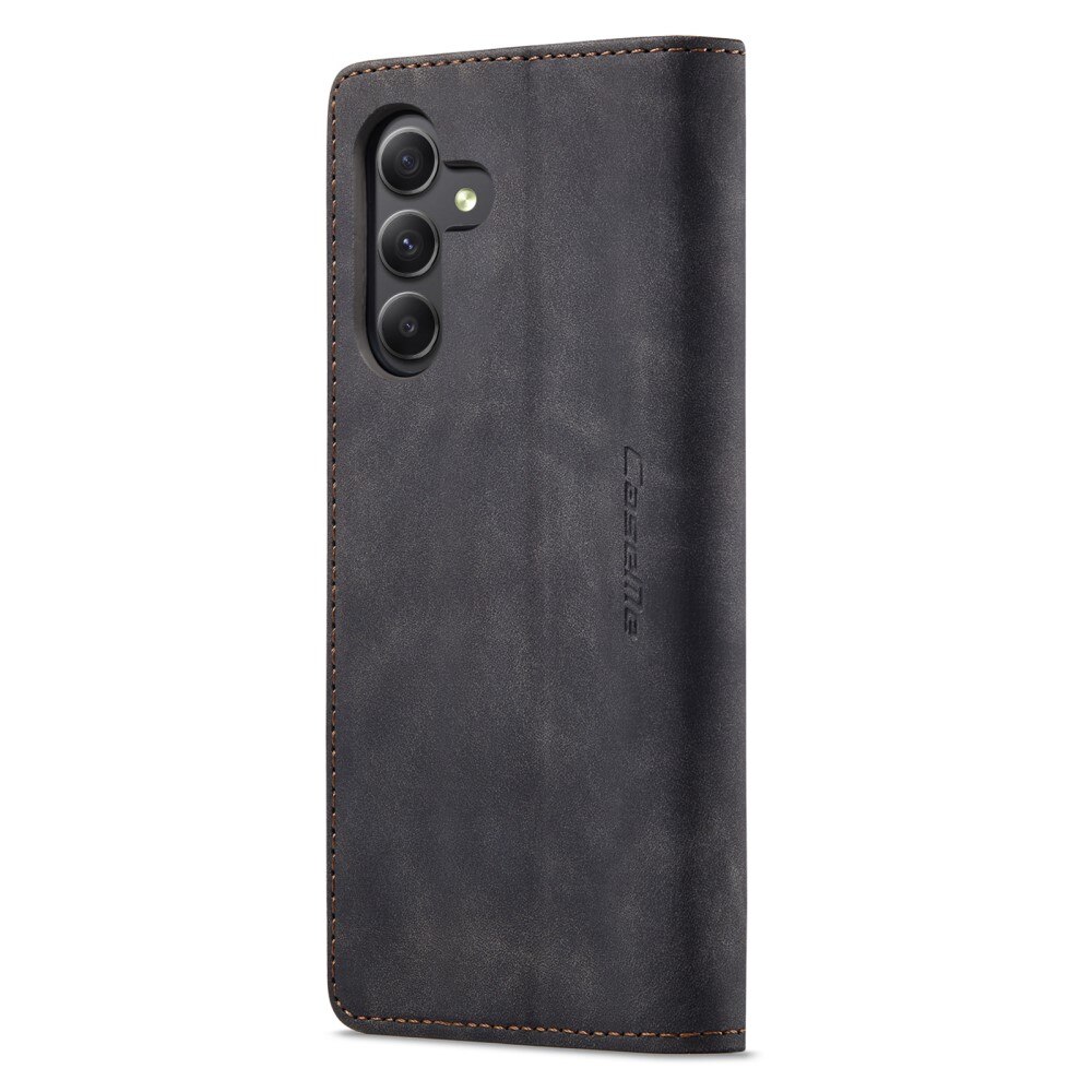 Slim Plånboksfodral Samsung Galaxy A15 Svart