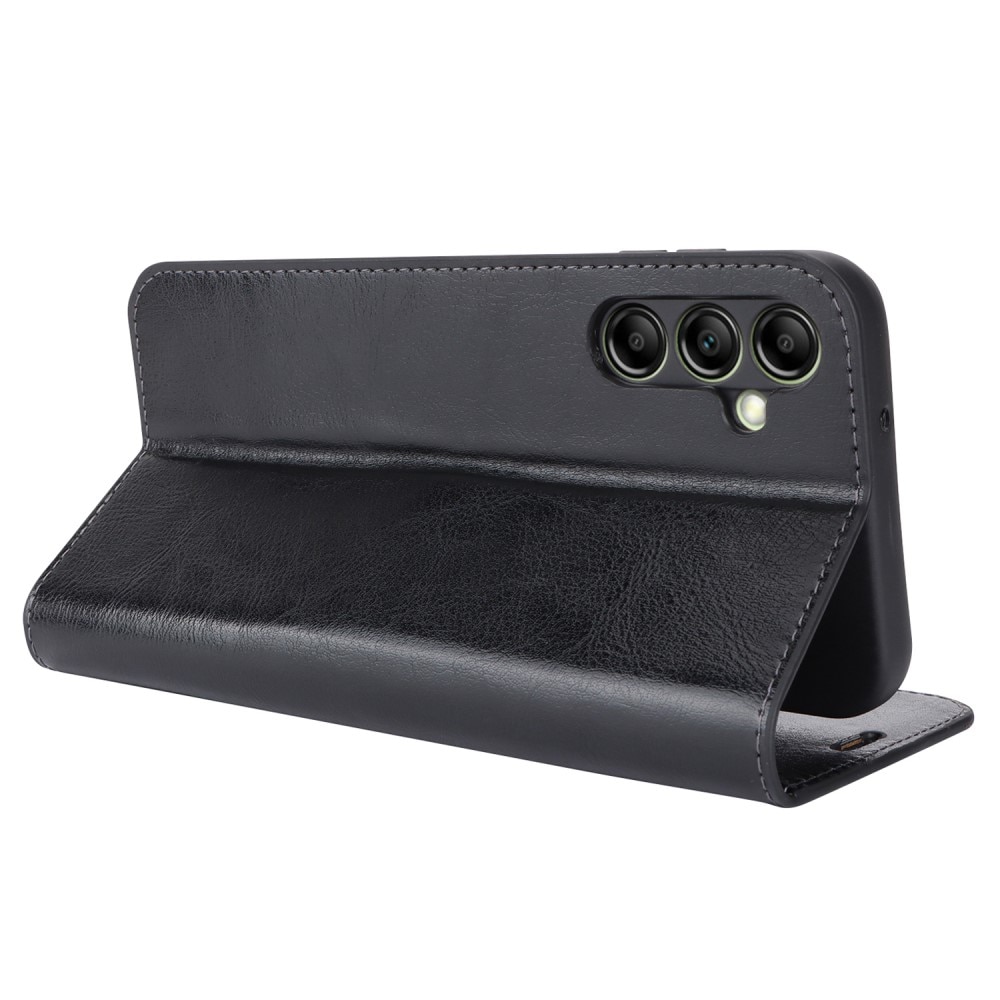 Mobilfodral Äkta Läder Samsung Galaxy S25 Edge Svart