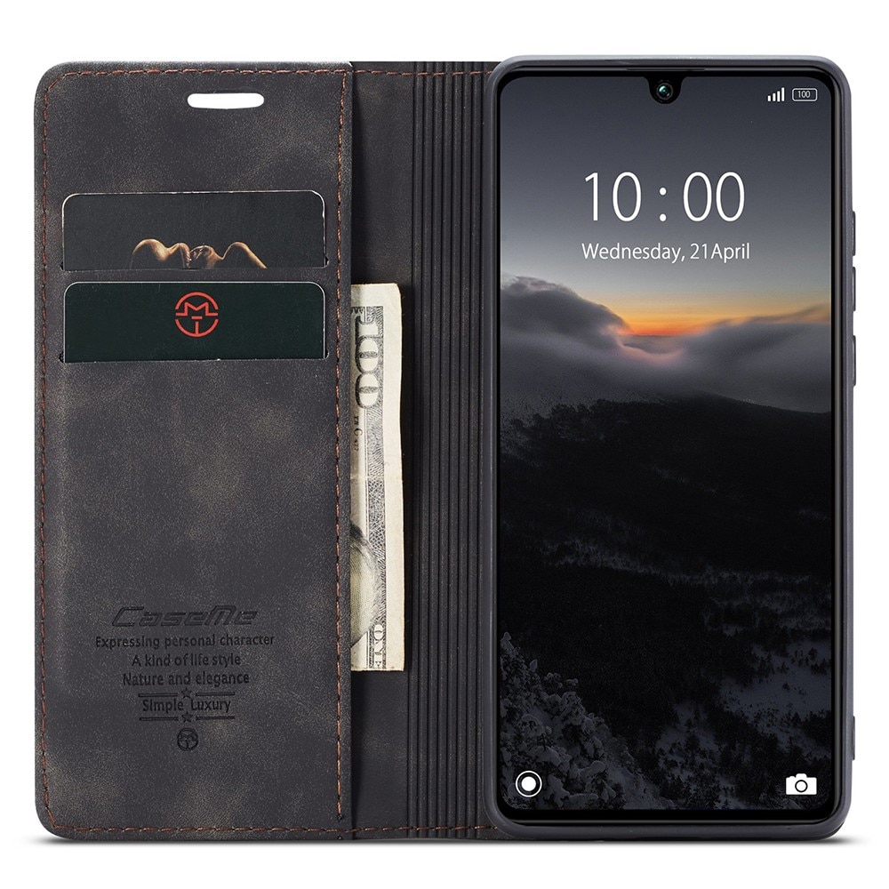 Slim Plånboksfodral Xiaomi Redmi 13C svart
