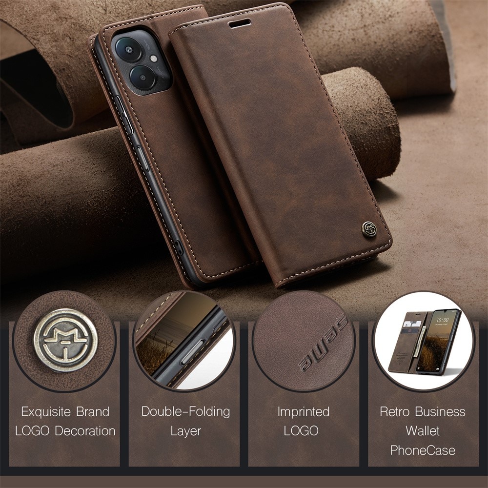 Slim Plånboksfodral Xiaomi Redmi 13C Brun