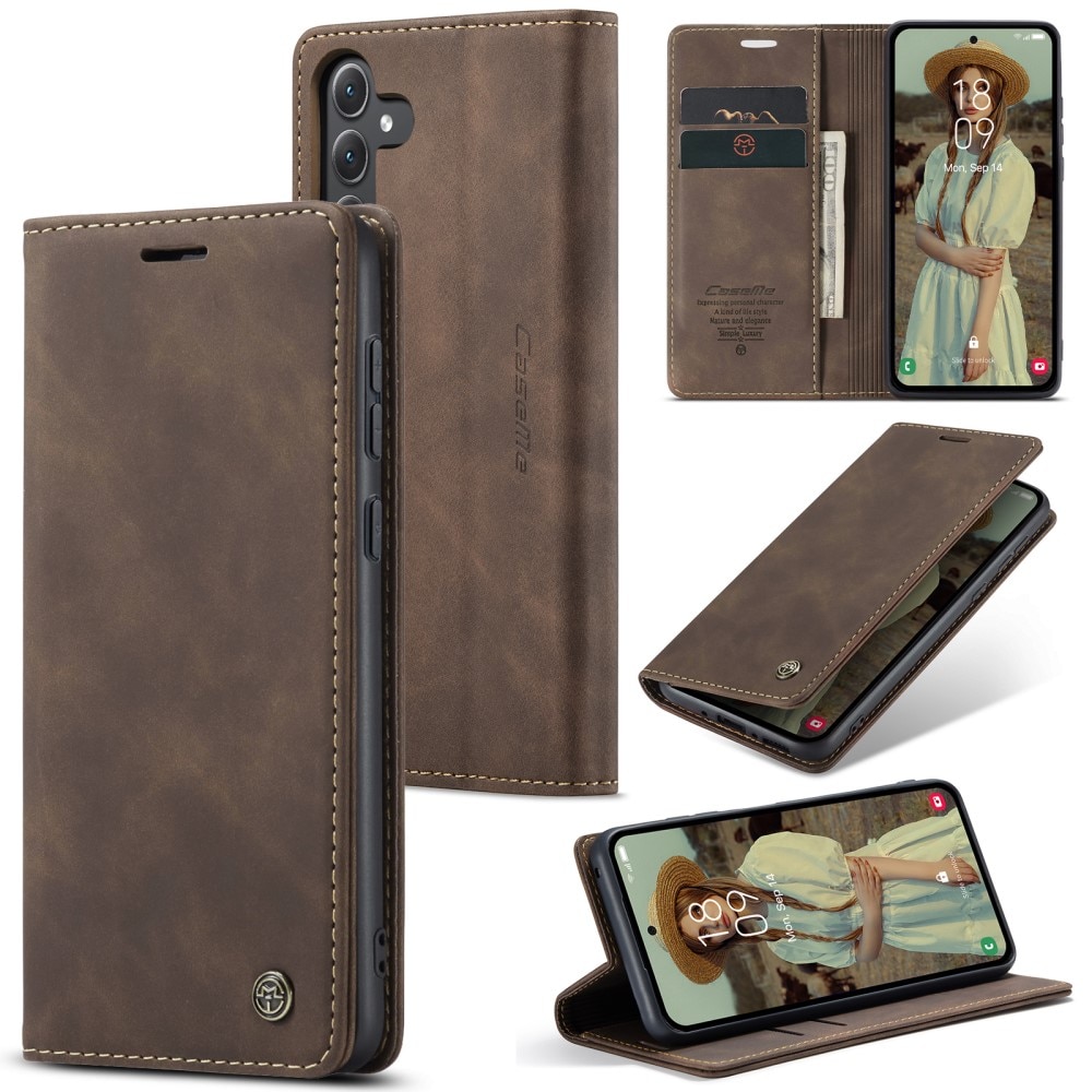 Slim Plånboksfodral Samsung Galaxy A35 Brun