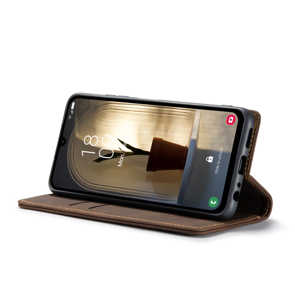 Slim Plånboksfodral Samsung Galaxy A25 brun