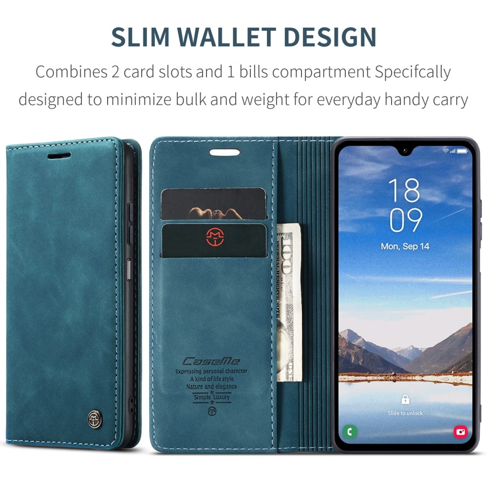 Slim Plånboksfodral Samsung Galaxy A05s Blå