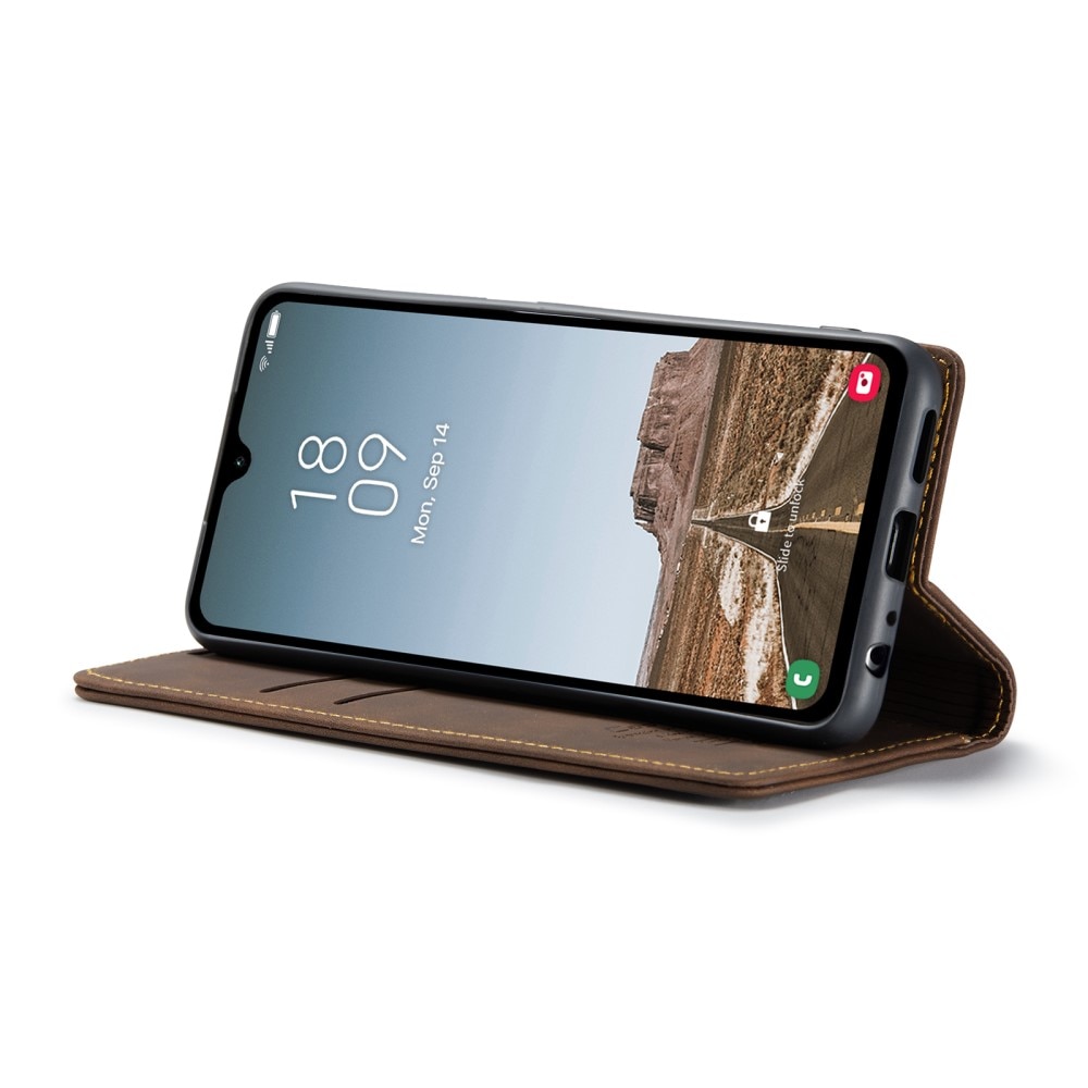 Slim Plånboksfodral Samsung Galaxy A05s brun