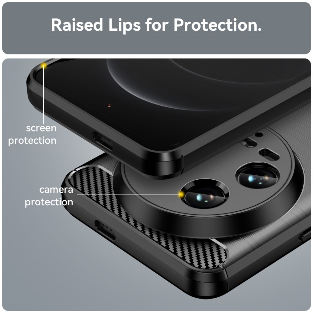 Xiaomi 14 Ultra Skal TPU Brushed Black