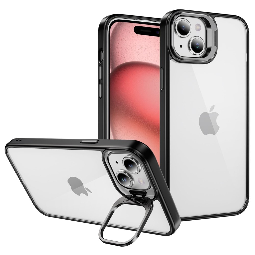 Hybridskal Kamera Kickstand iPhone 13 svart