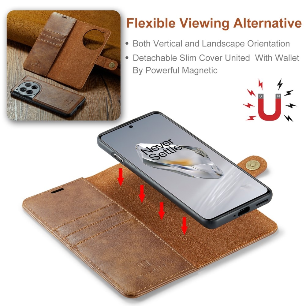 Magnet Wallet OnePlus 12 Cognac