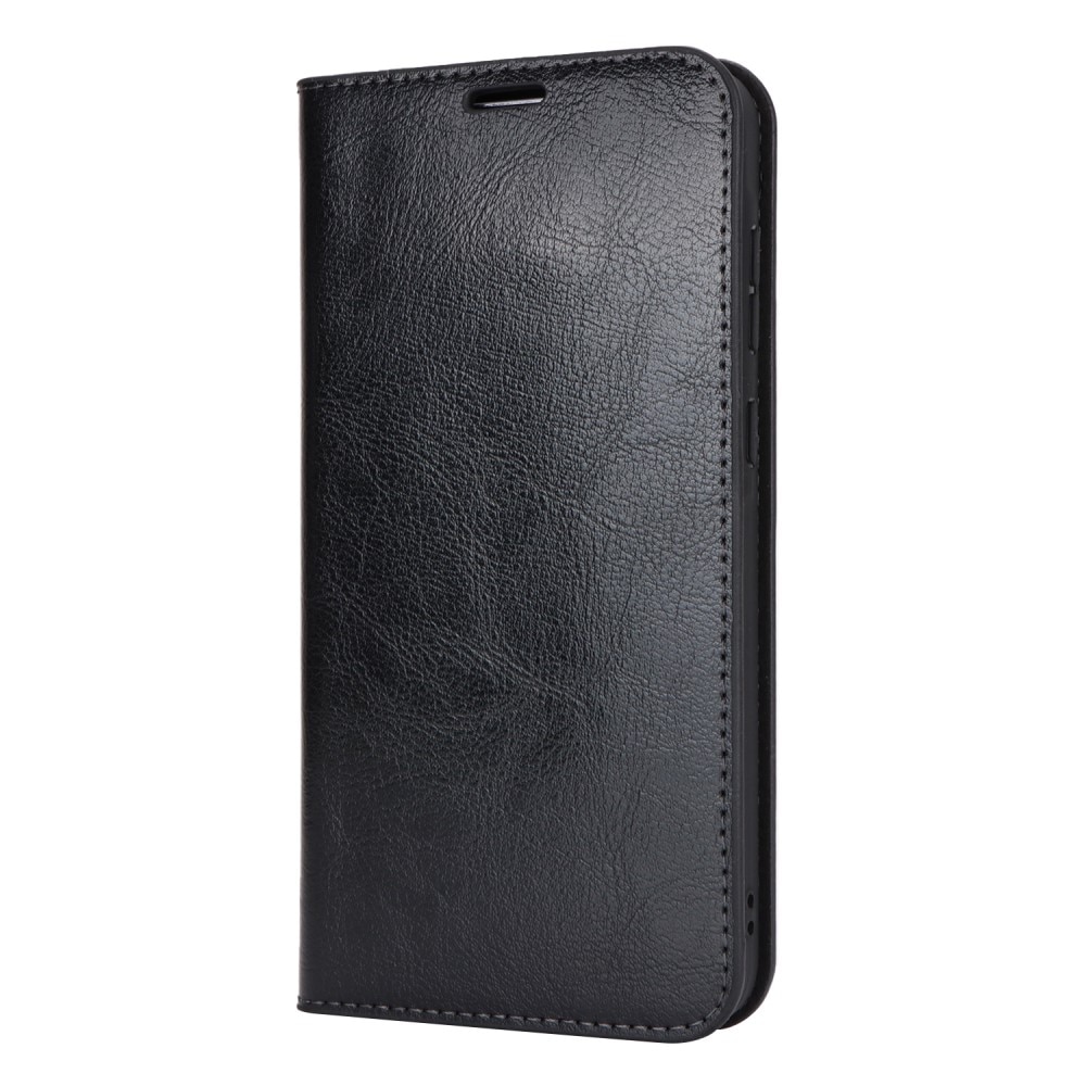 Mobilfodral Äkta Läder Samsung Galaxy A55 svart