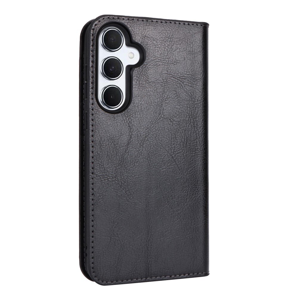 Mobilfodral Äkta Läder Samsung Galaxy A55 Svart