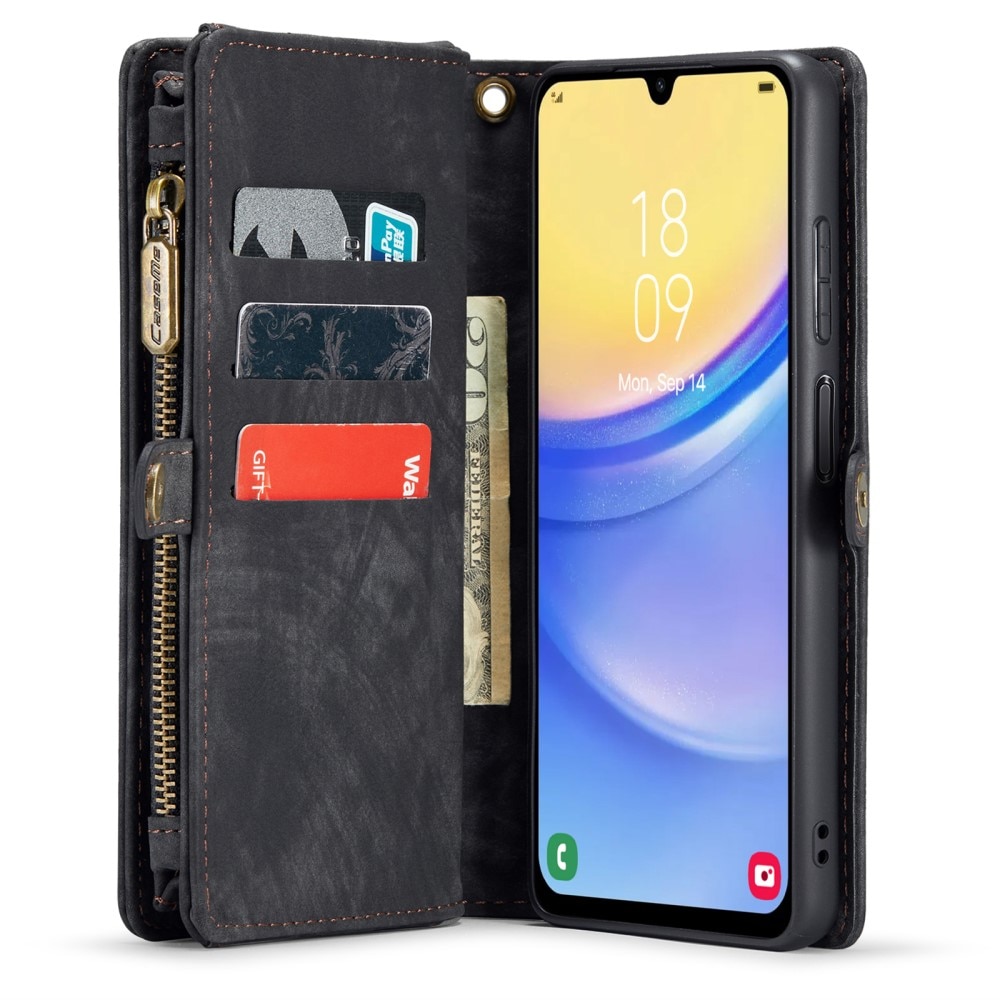 Multi-slot Plånboksfodral Samsung Galaxy A15 Grå