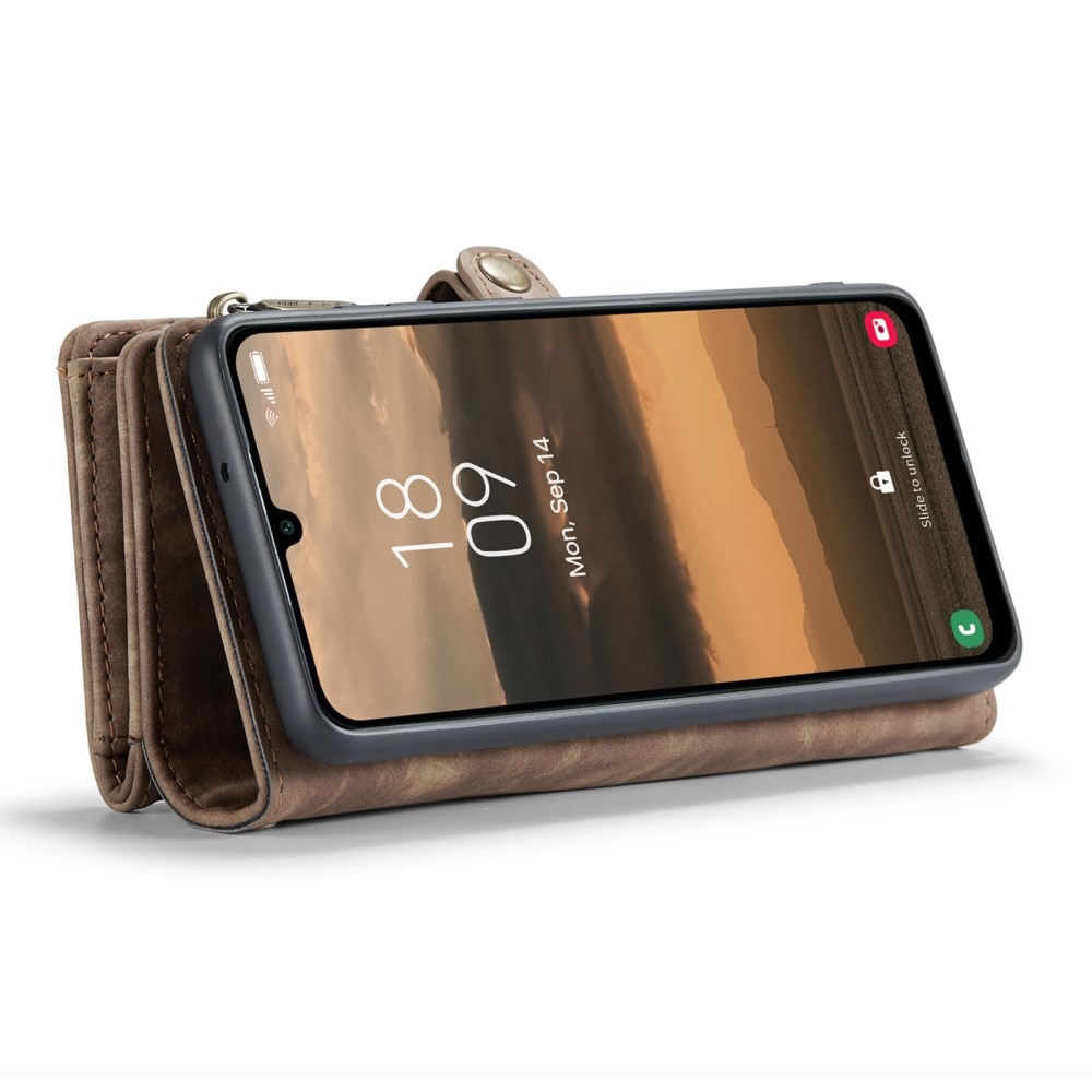 Multi-slot Plånboksfodral Samsung Galaxy A25 brun
