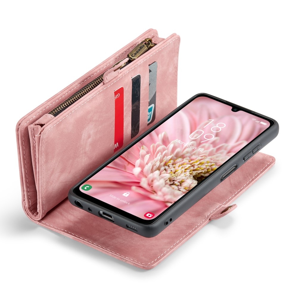 Multi-slot Plånboksfodral Samsung Galaxy A25 Rosa