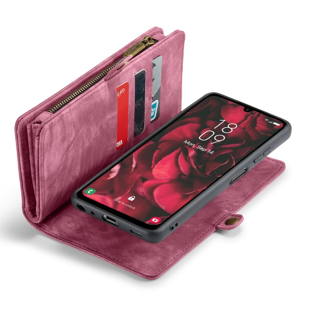 Multi-slot Plånboksfodral Samsung Galaxy A25 röd