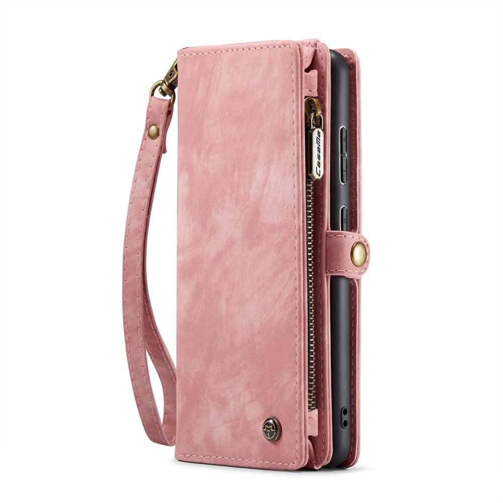 Multi-slot Plånboksfodral Samsung Galaxy A55 Rosa