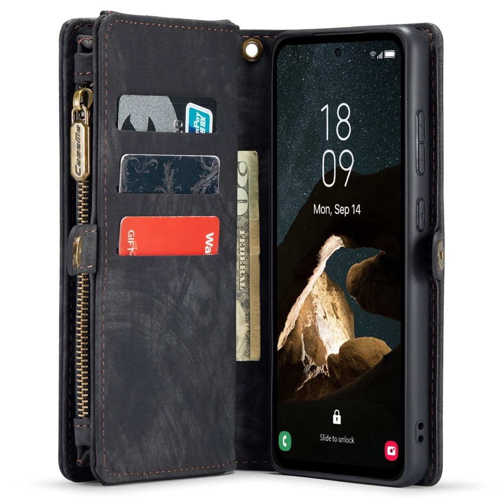 Multi-slot Plånboksfodral Samsung Galaxy A55 Grå