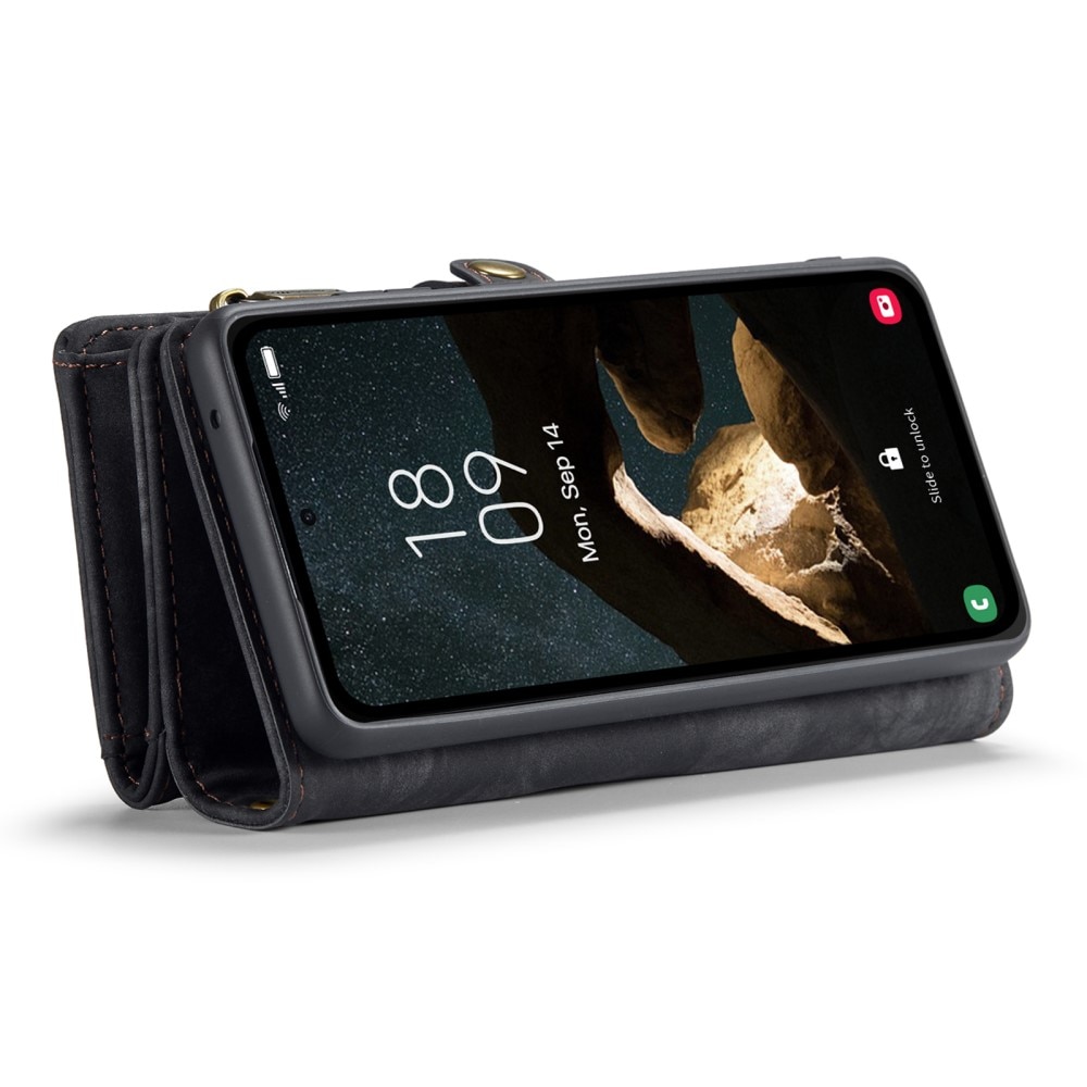 Multi-slot Plånboksfodral Samsung Galaxy A55 Grå