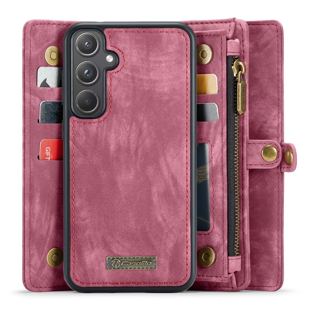 Multi-slot Plånboksfodral Samsung Galaxy A55 Röd