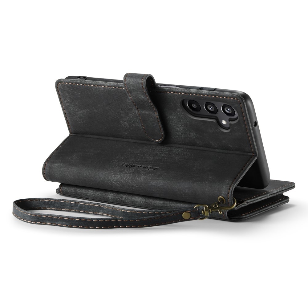 Zipper Plånboksfodral Samsung Galaxy A15 svart