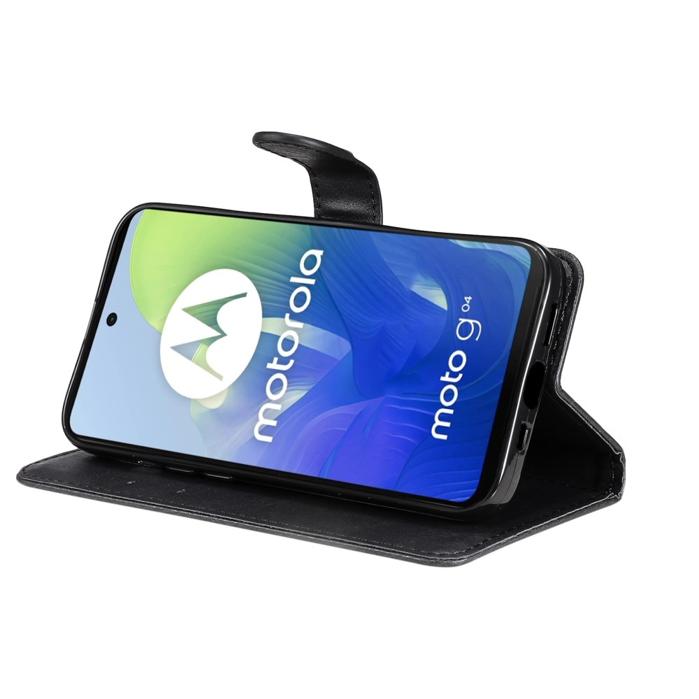 Plånboksfodral Motorola Moto G04 svart