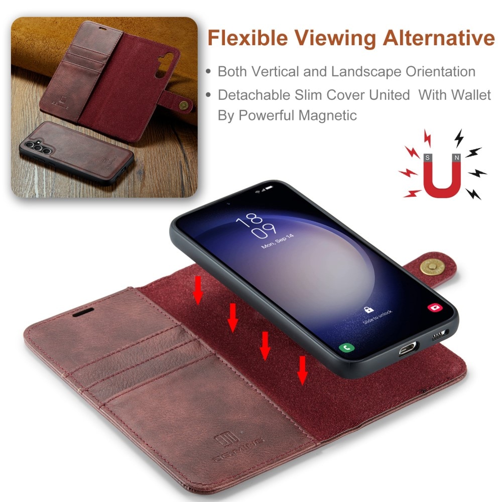 Magnet Wallet Samsung Galaxy A35 Red