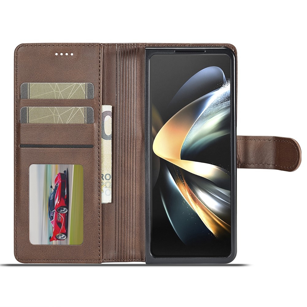 Plånboksfodral Samsung Galaxy Z Fold 6 brun