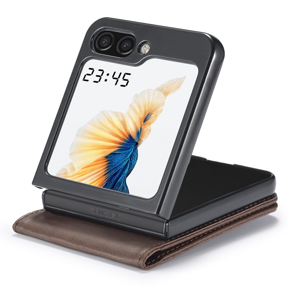 Plånboksfodral Samsung Galaxy Z Flip 6 brun
