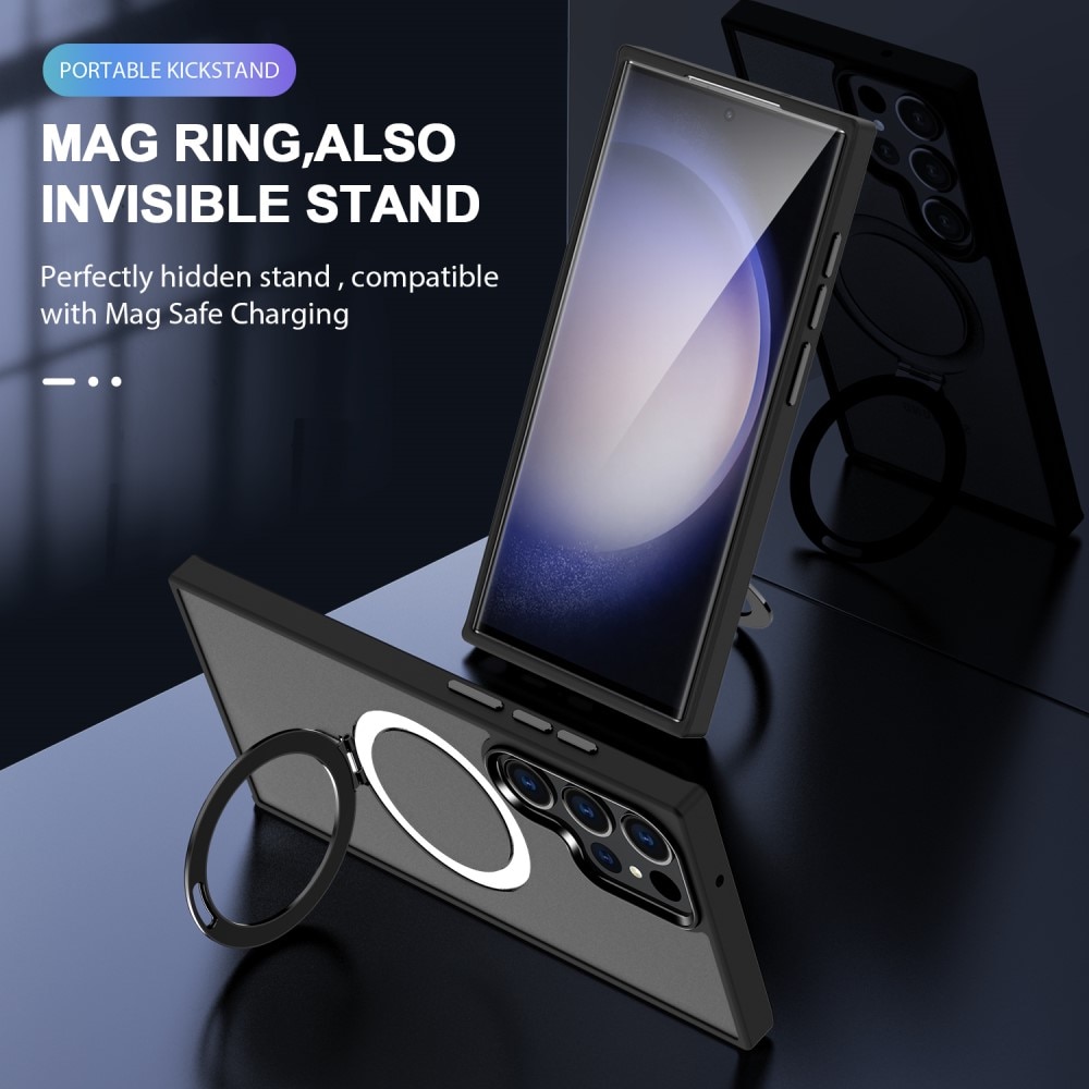 Hybridskal MagSafe Ring Samsung Galaxy S24 Ultra svart