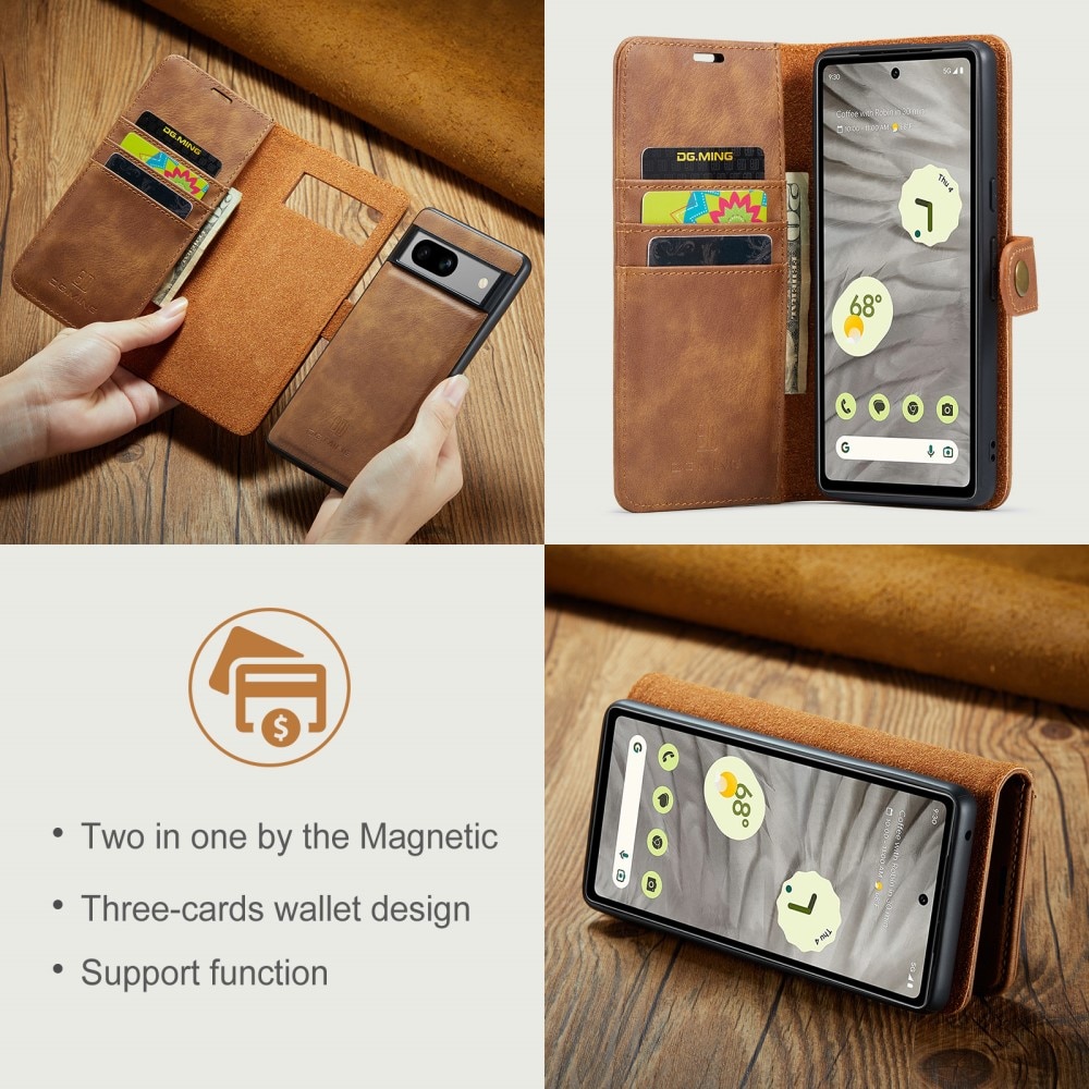 Magnet Wallet Google Pixel 8a Cognac