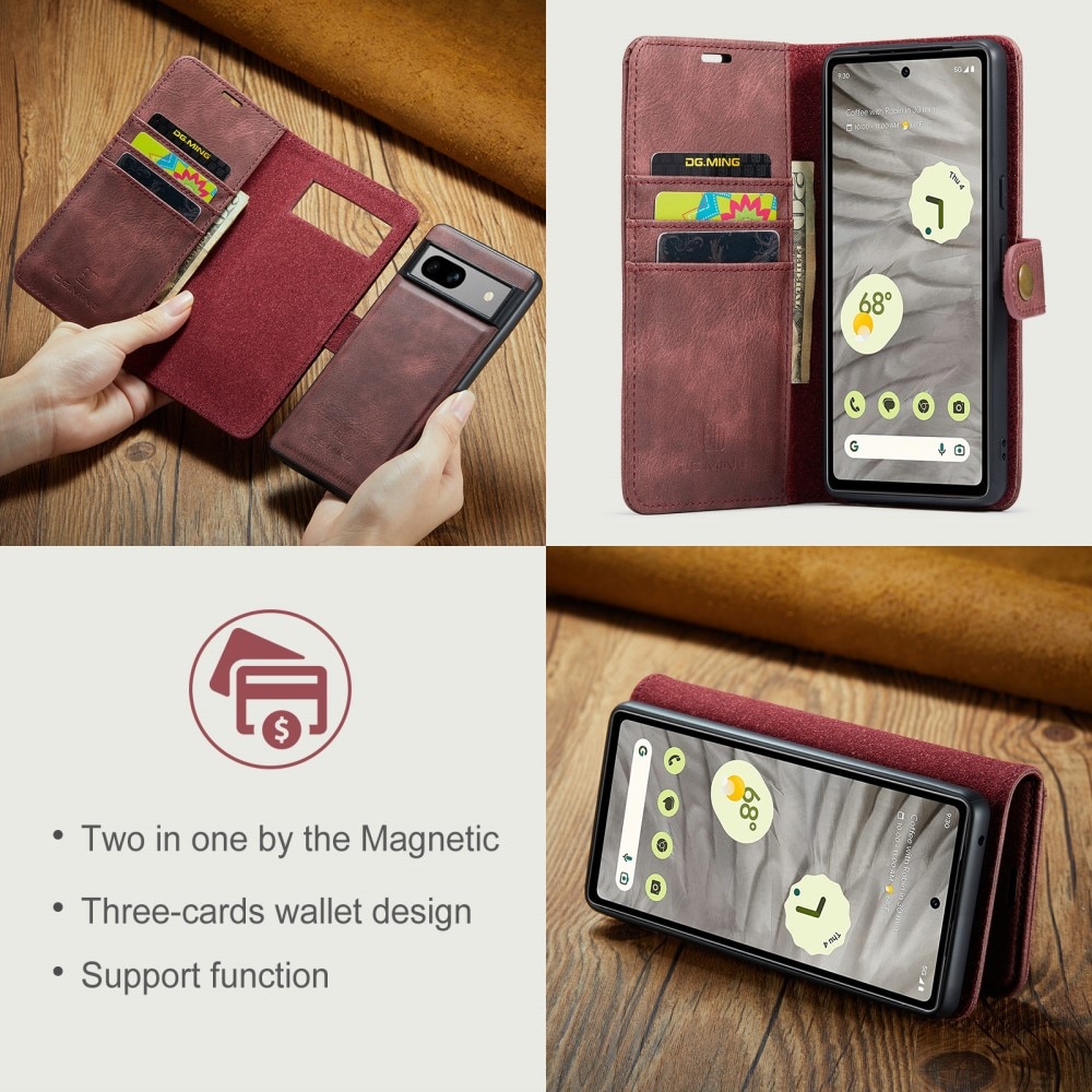 Magnet Wallet Google Pixel 8a Red