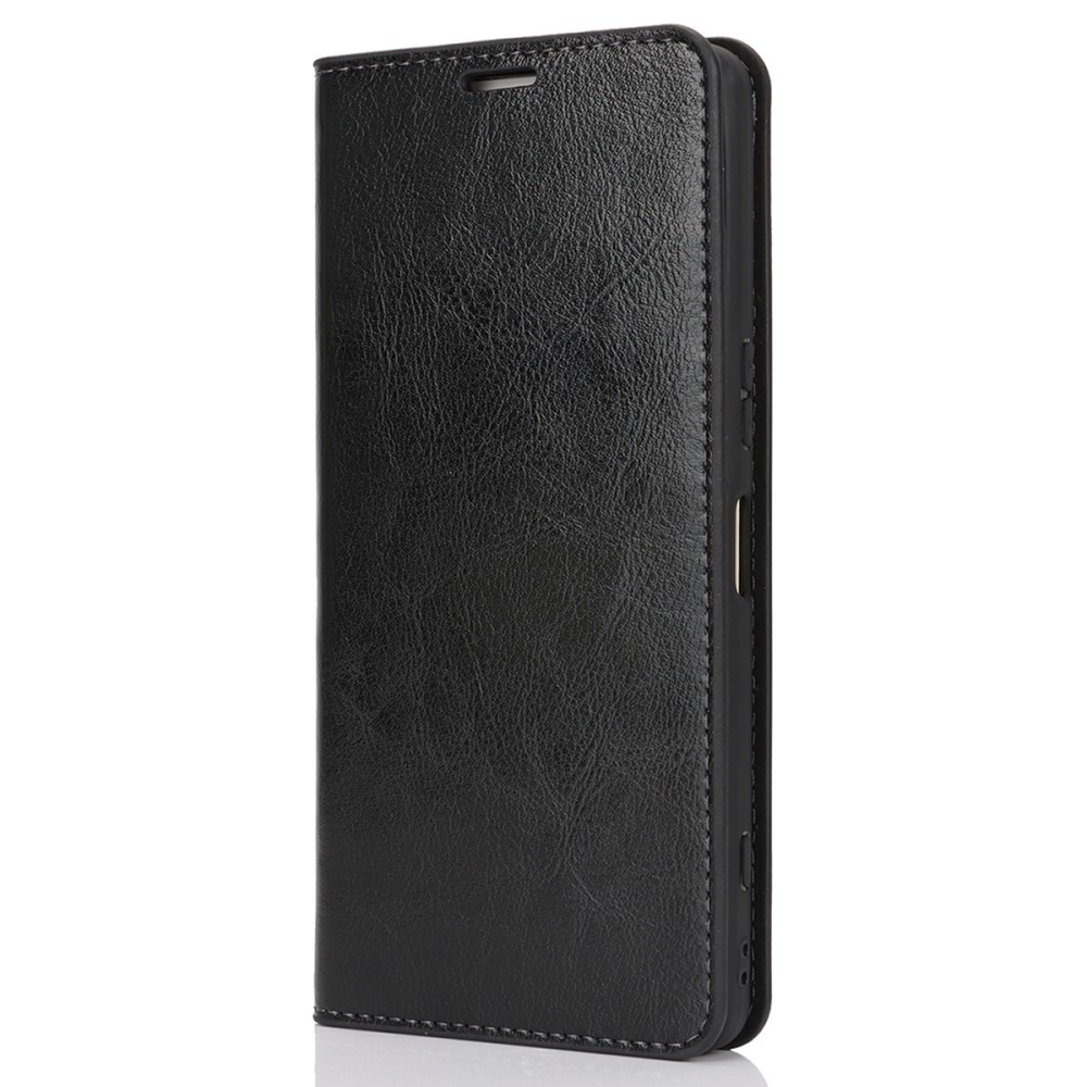 Mobilfodral Äkta Läder Sony Xperia 1 VI Svart