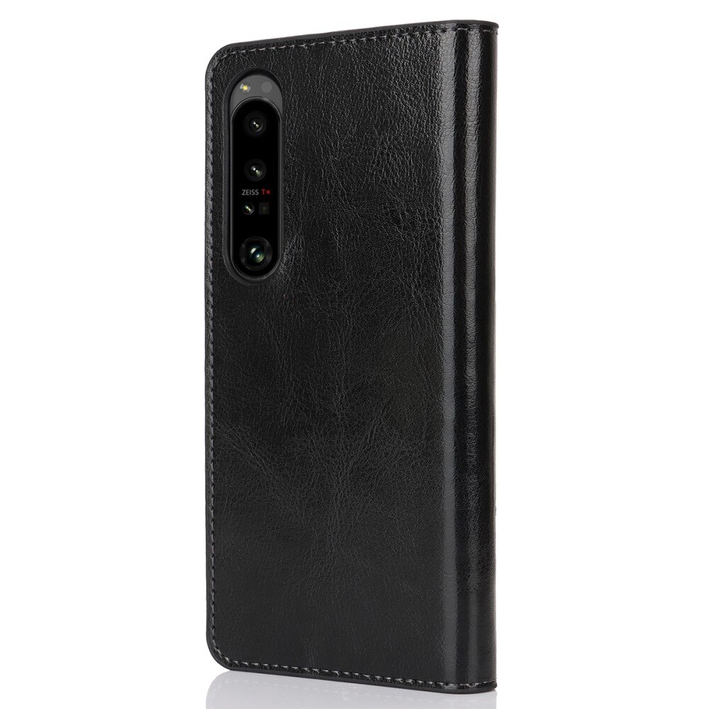Mobilfodral Äkta Läder Sony Xperia 1 VI Svart