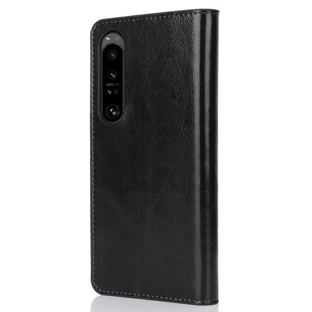 Mobilfodral Äkta Läder Sony Xperia 1 VI svart