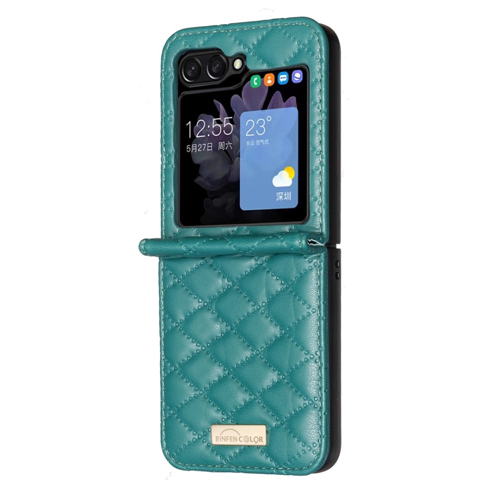 Fodral Samsung Galaxy Z Flip 6 Quilted grön