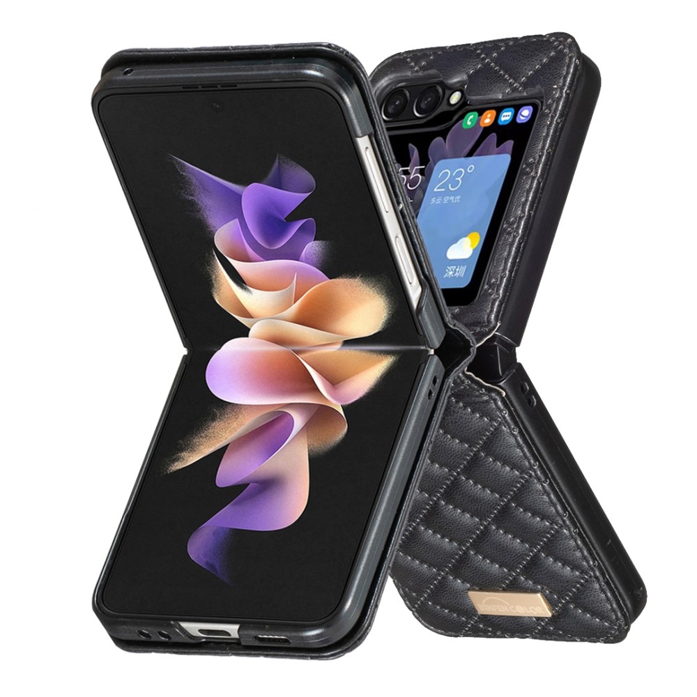 Fodral Samsung Galaxy Z Flip 6 Quilted svart