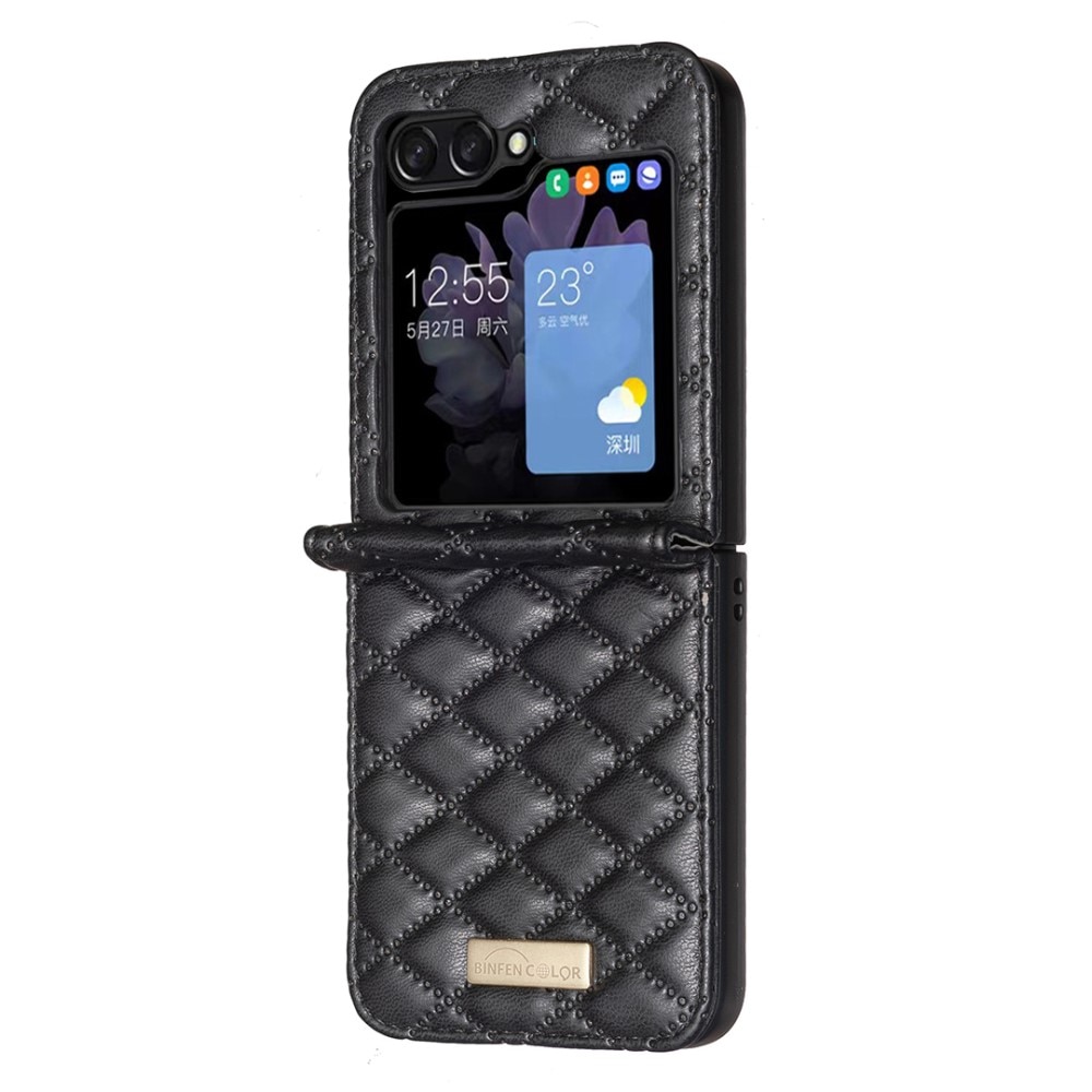 Fodral Samsung Galaxy Z Flip 6 Quilted svart