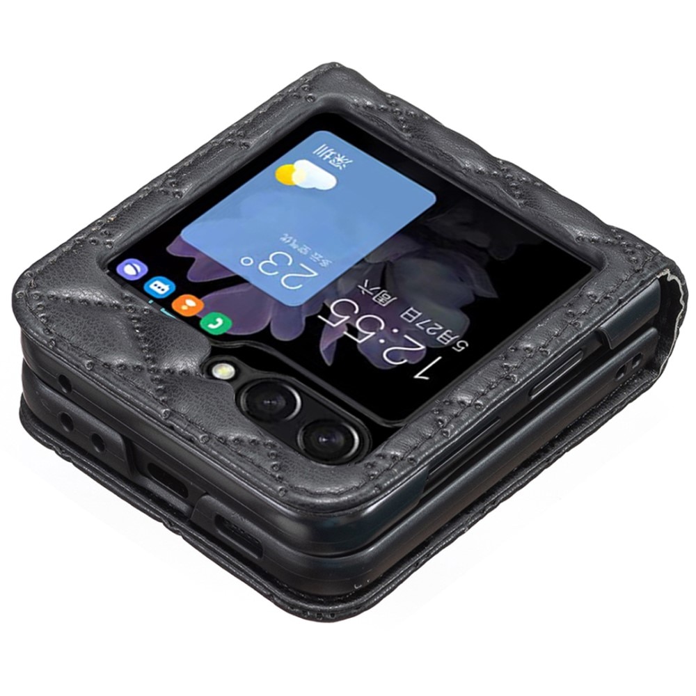 Fodral Samsung Galaxy Z Flip 6 Quilted svart