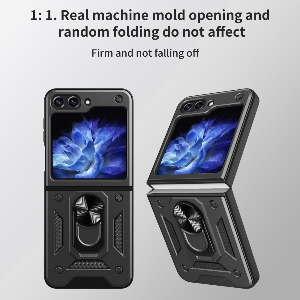 Hybridskal Tech Ring Samsung Galaxy Z Flip 6 svart