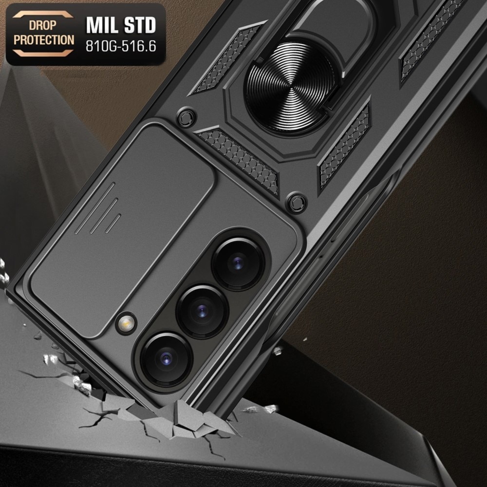 Hybridskal Ring+Kameraskydd Samsung Galaxy Z Fold 6 svart