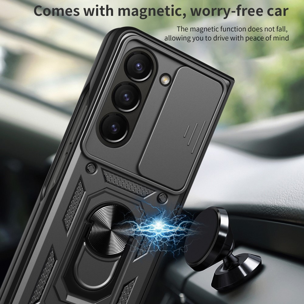 Hybridskal Ring+Kameraskydd Samsung Galaxy Z Fold 7 svart