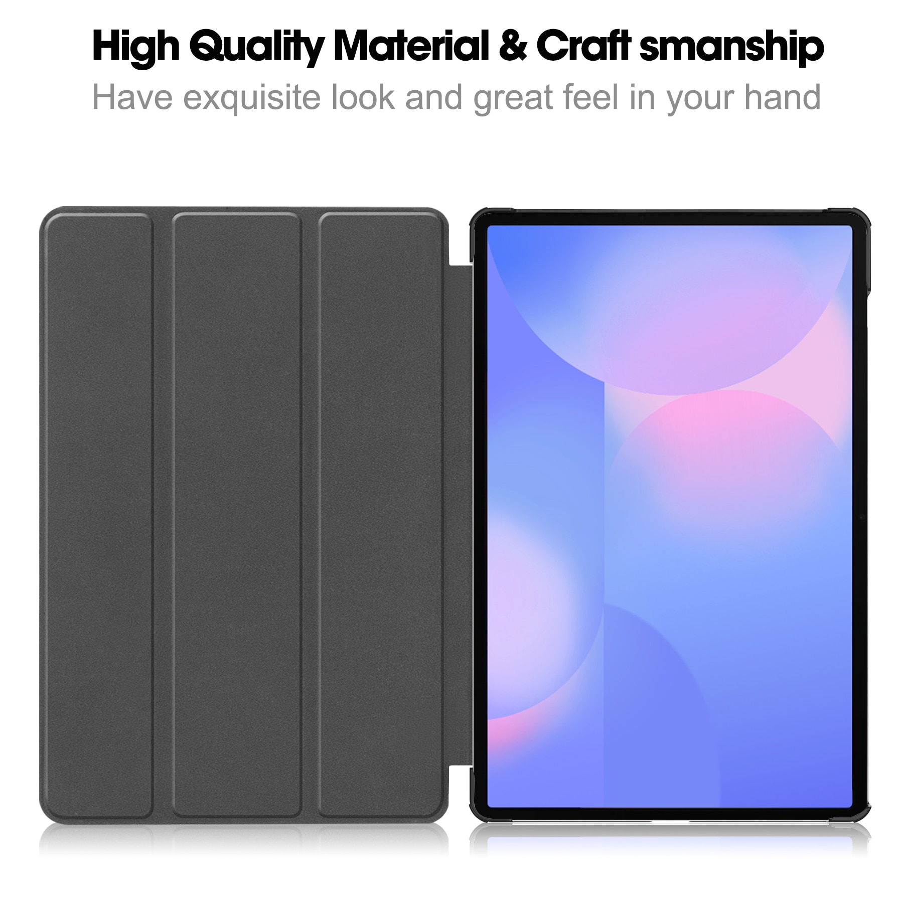 Fodral Tri-fold Samsung Galaxy Tab S10 FE Plus Svart