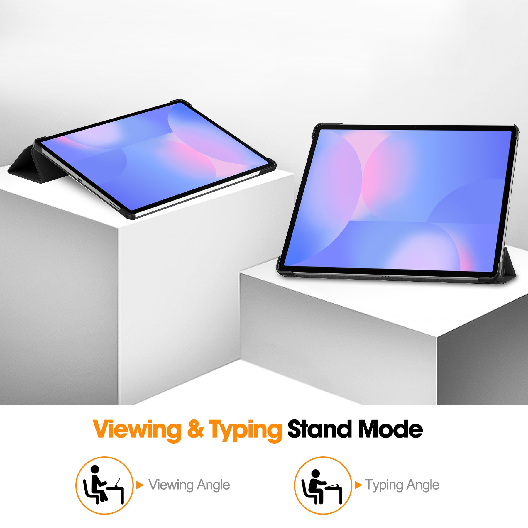 Fodral Tri-fold Samsung Galaxy Tab S10 FE Plus Svart