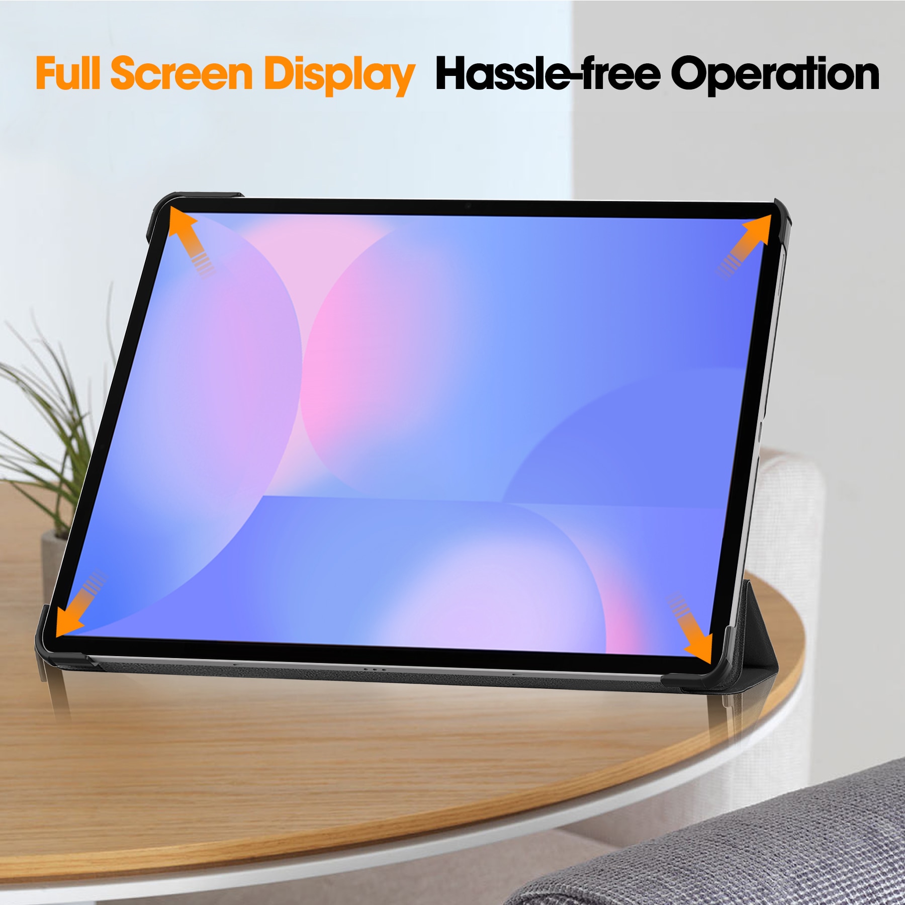 Fodral Tri-fold Samsung Galaxy Tab S10 FE Plus Svart
