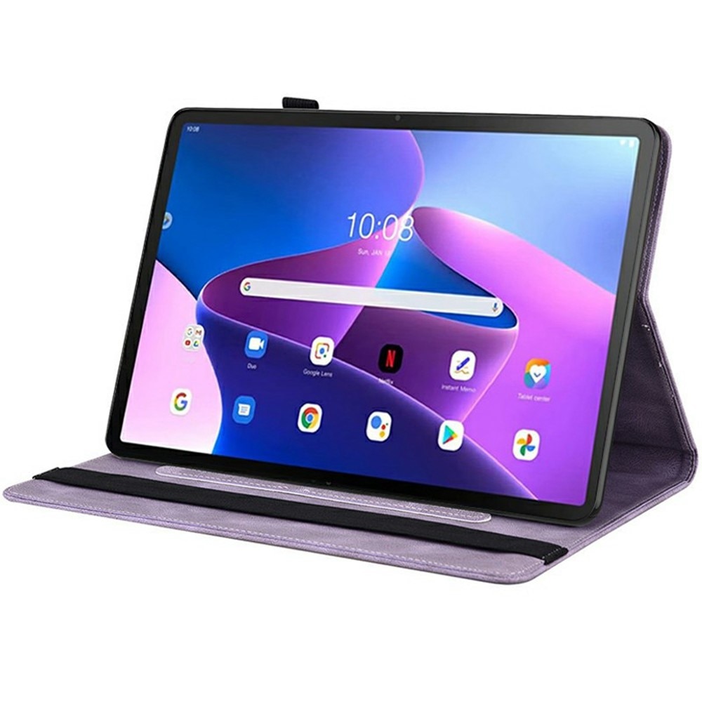 Läderfodral Fjärilar  Lenovo Tab Lila