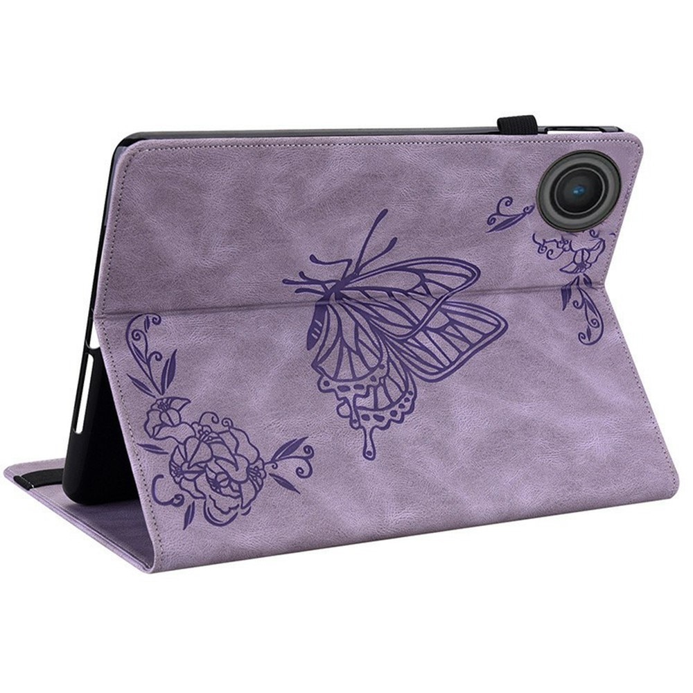 Läderfodral Fjärilar  Lenovo Tab Lila