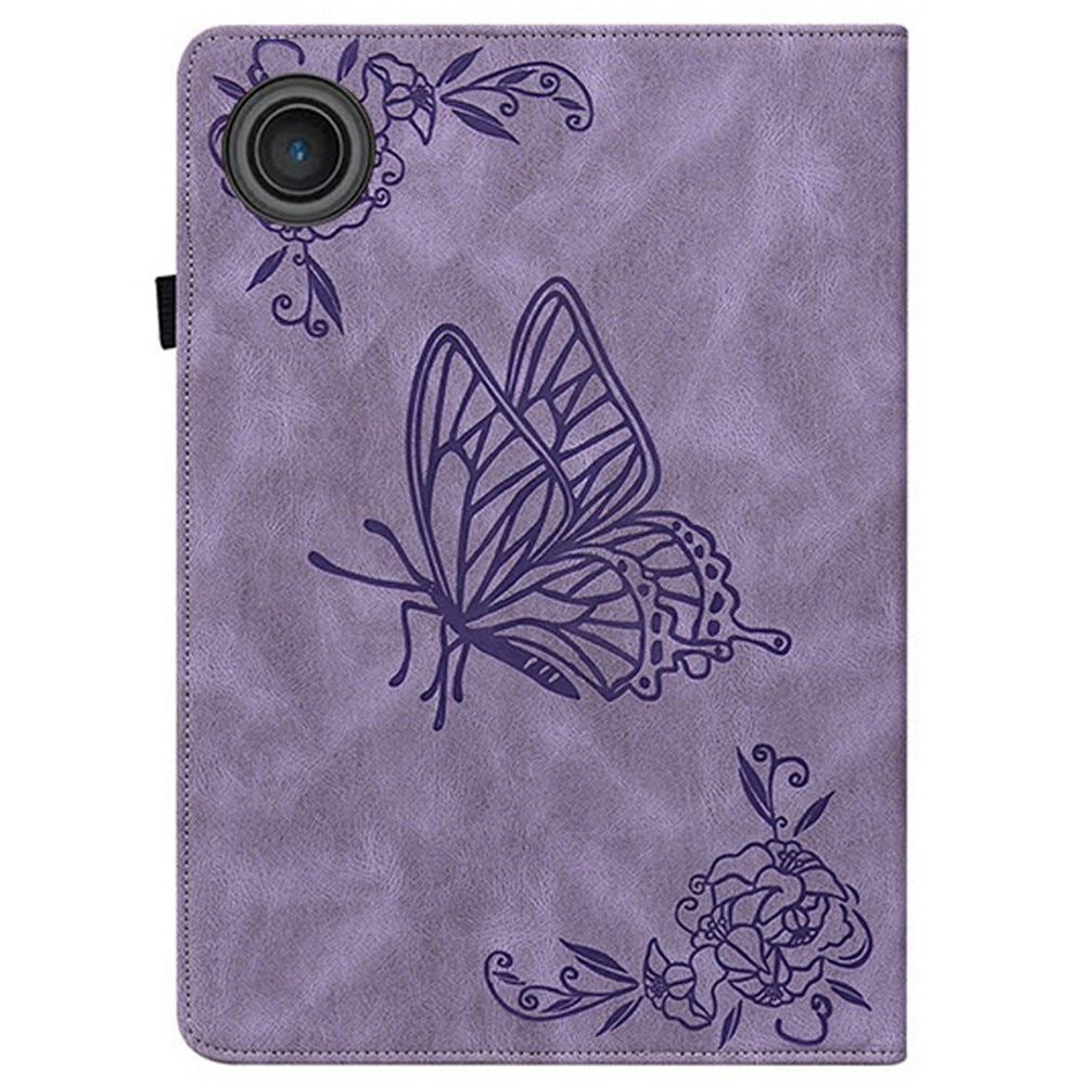 Läderfodral Fjärilar  Lenovo Tab Lila