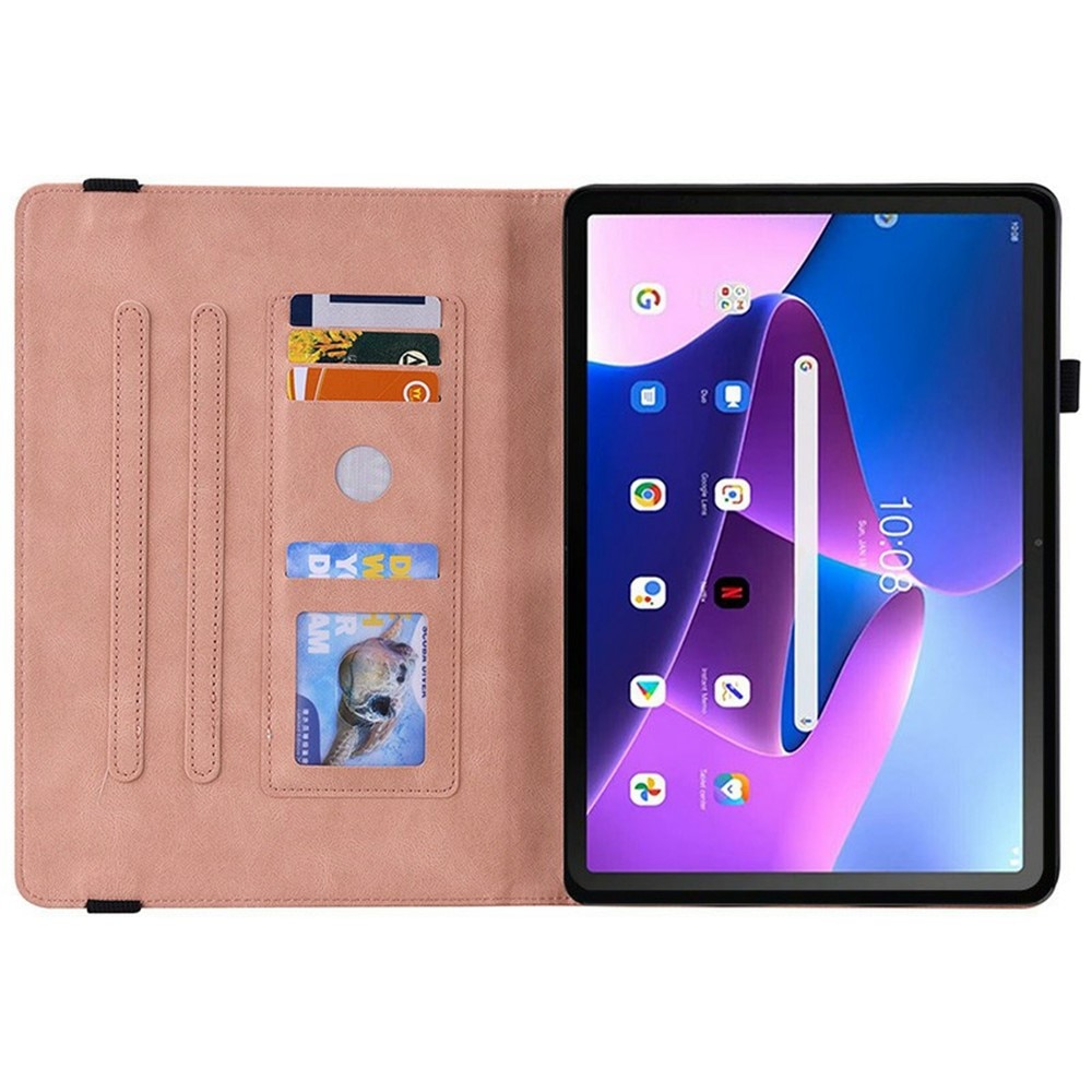 Läderfodral Fjärilar  Lenovo Tab Rosa