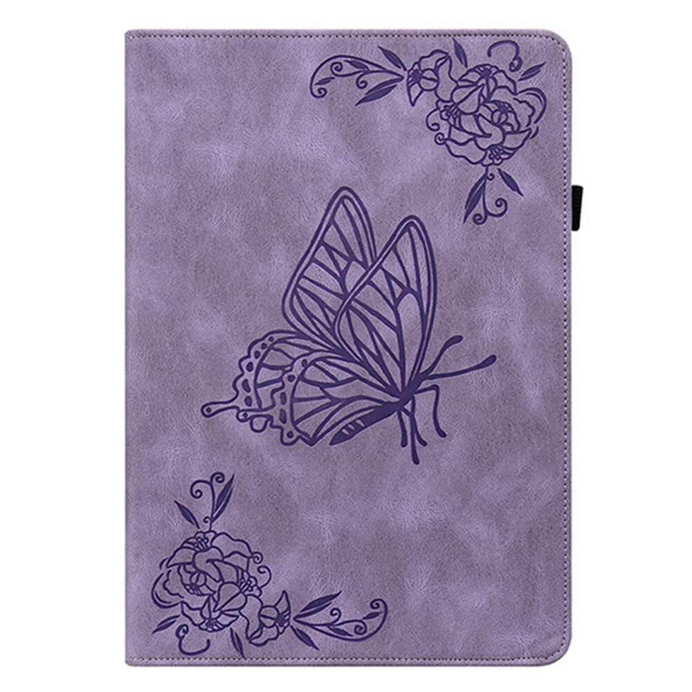 Läderfodral Fjärilar Xiaomi Redmi Pad 2 Lila