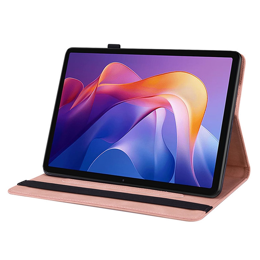 Läderfodral Fjärilar Xiaomi Redmi Pad 2 Rosa